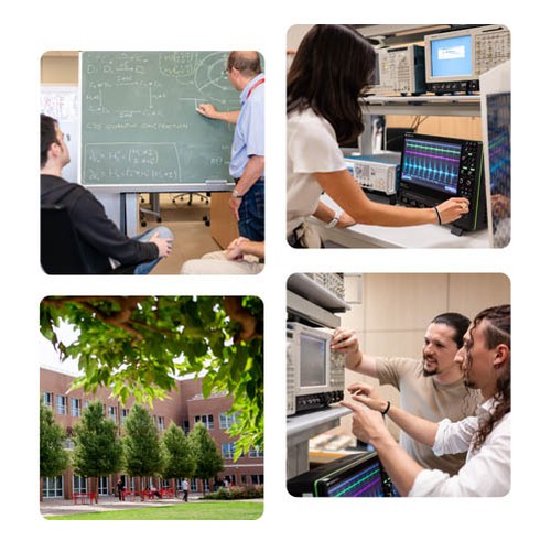 Teacher who talks informally with students in computer class