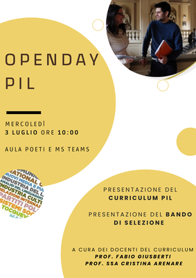 Volantino Open Day PIL 2023